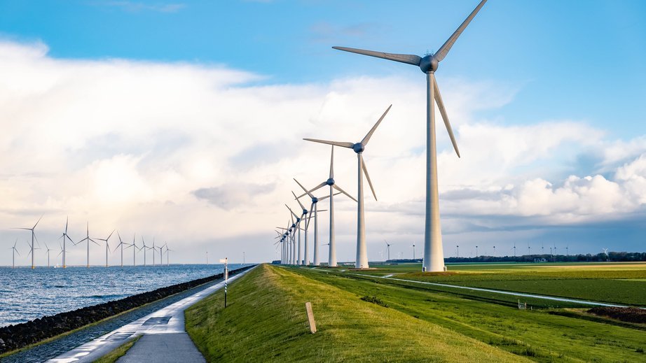 Windmill generating electricity